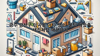 광주 광산구 임곡동 이사 청소 ✨ 꿀팁 대방출! 🏠 새집처럼 깨끗하게!